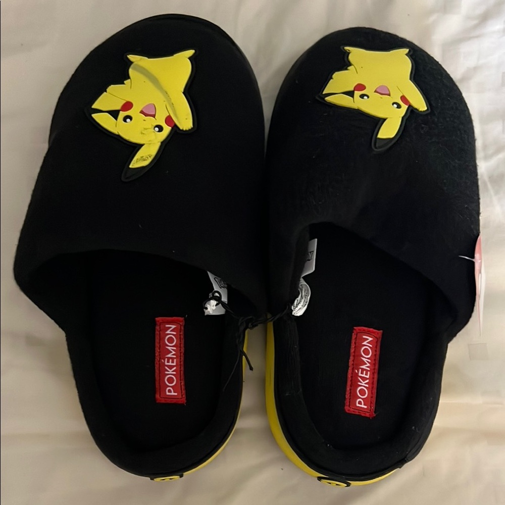 Pokemon Black and Yellow Pikachu Slippers